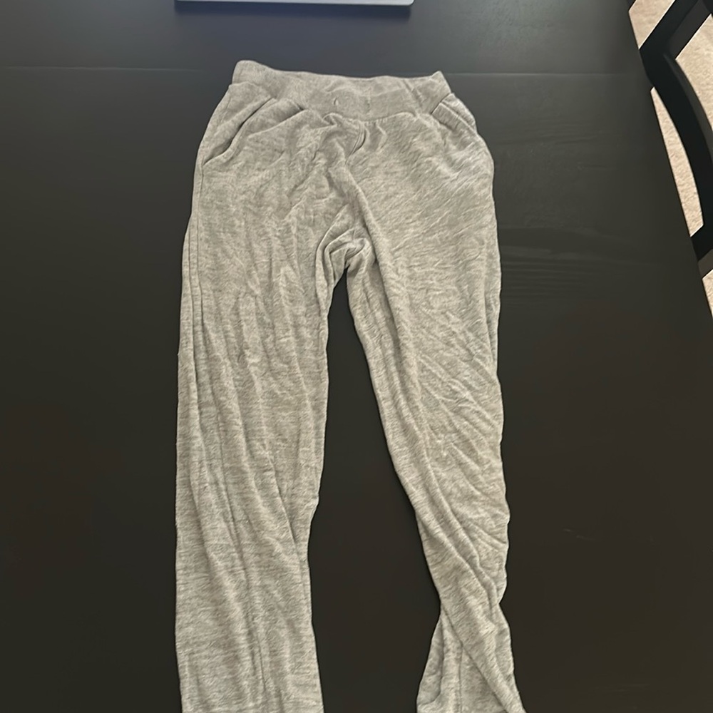Light gray, loose gray sweats girls size 11-12Y.